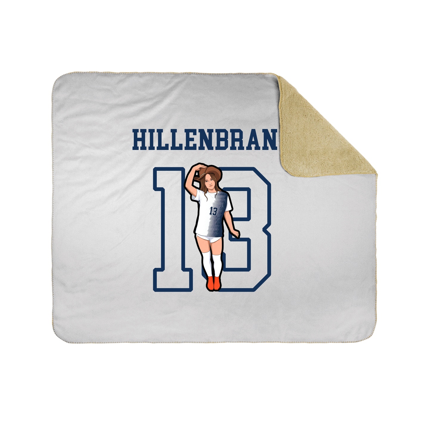 Throw Blanket — Shirsey in White