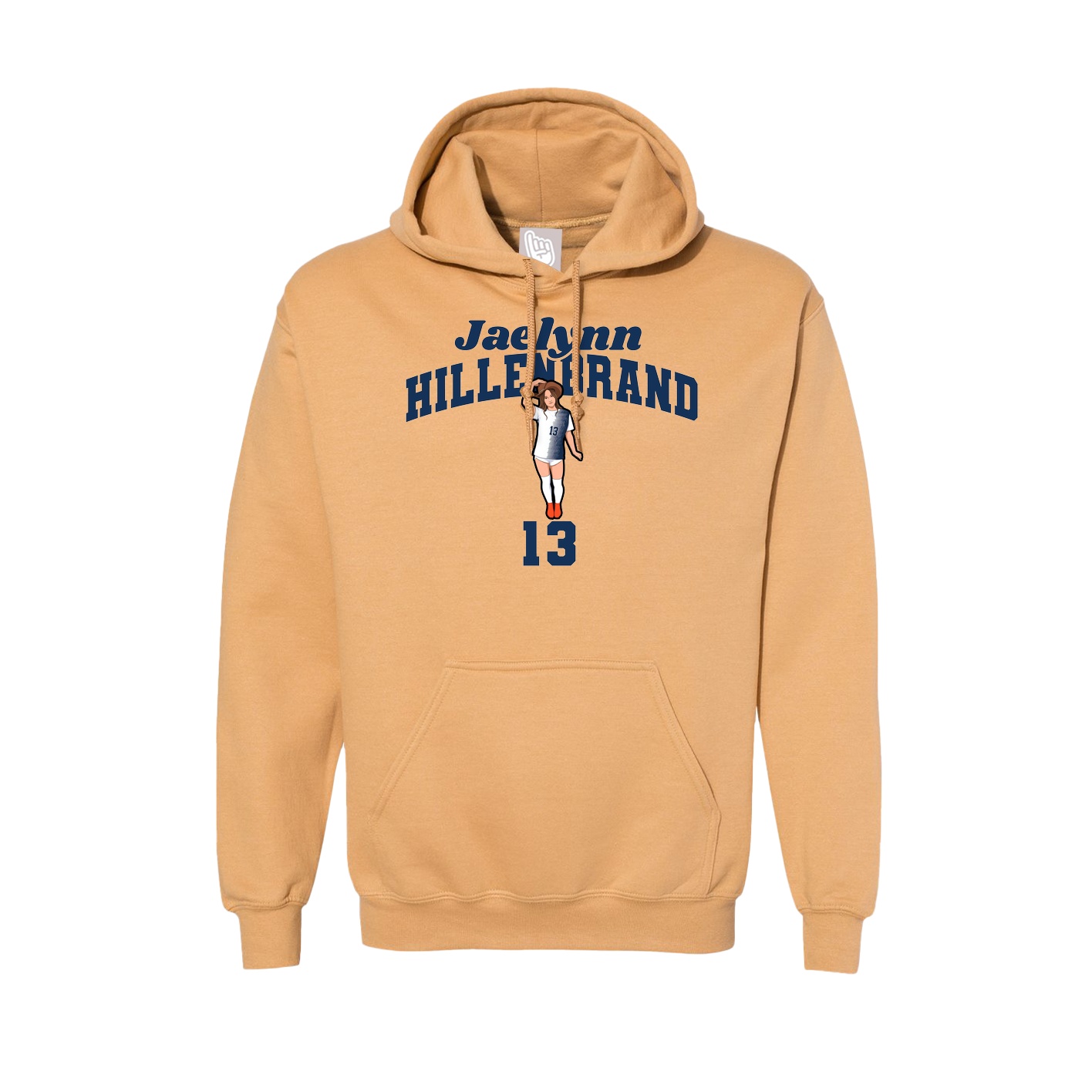 Hoodie — Signature Arch in Vegas Gold