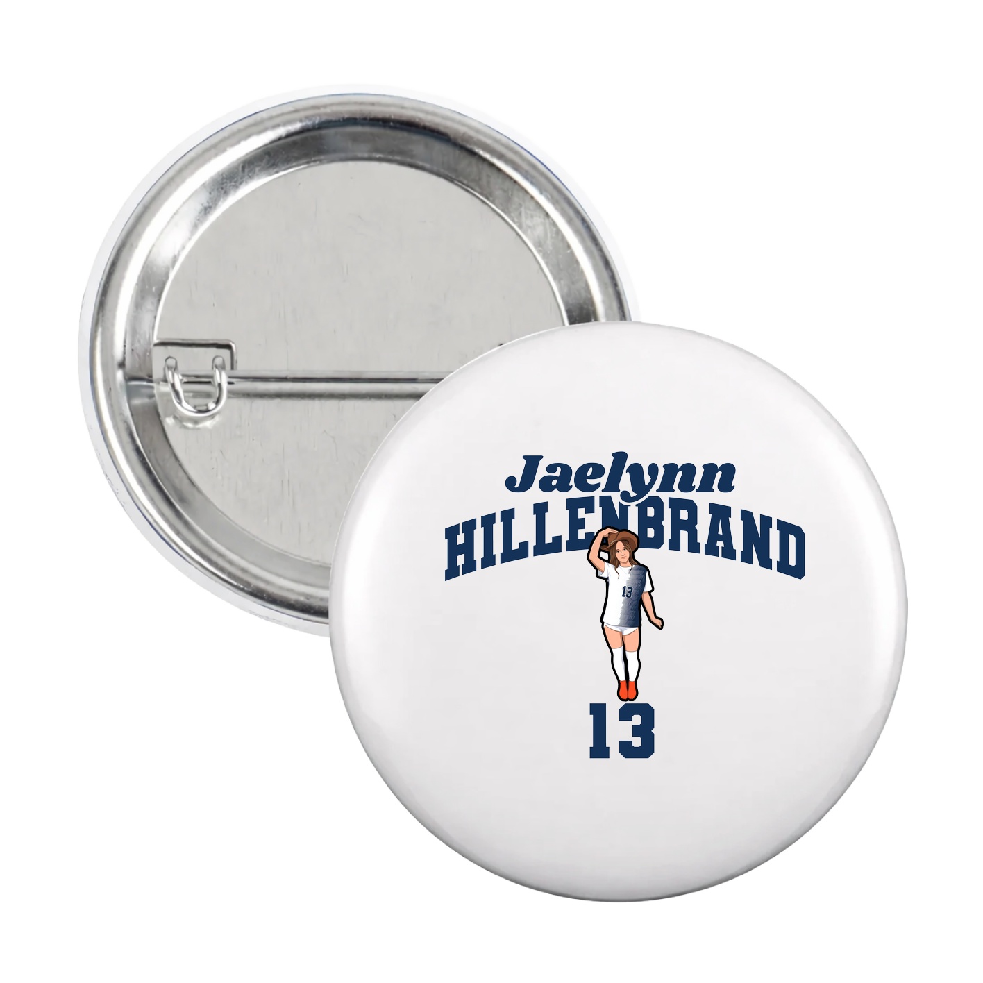 Game Day Button — Signature Arch in White