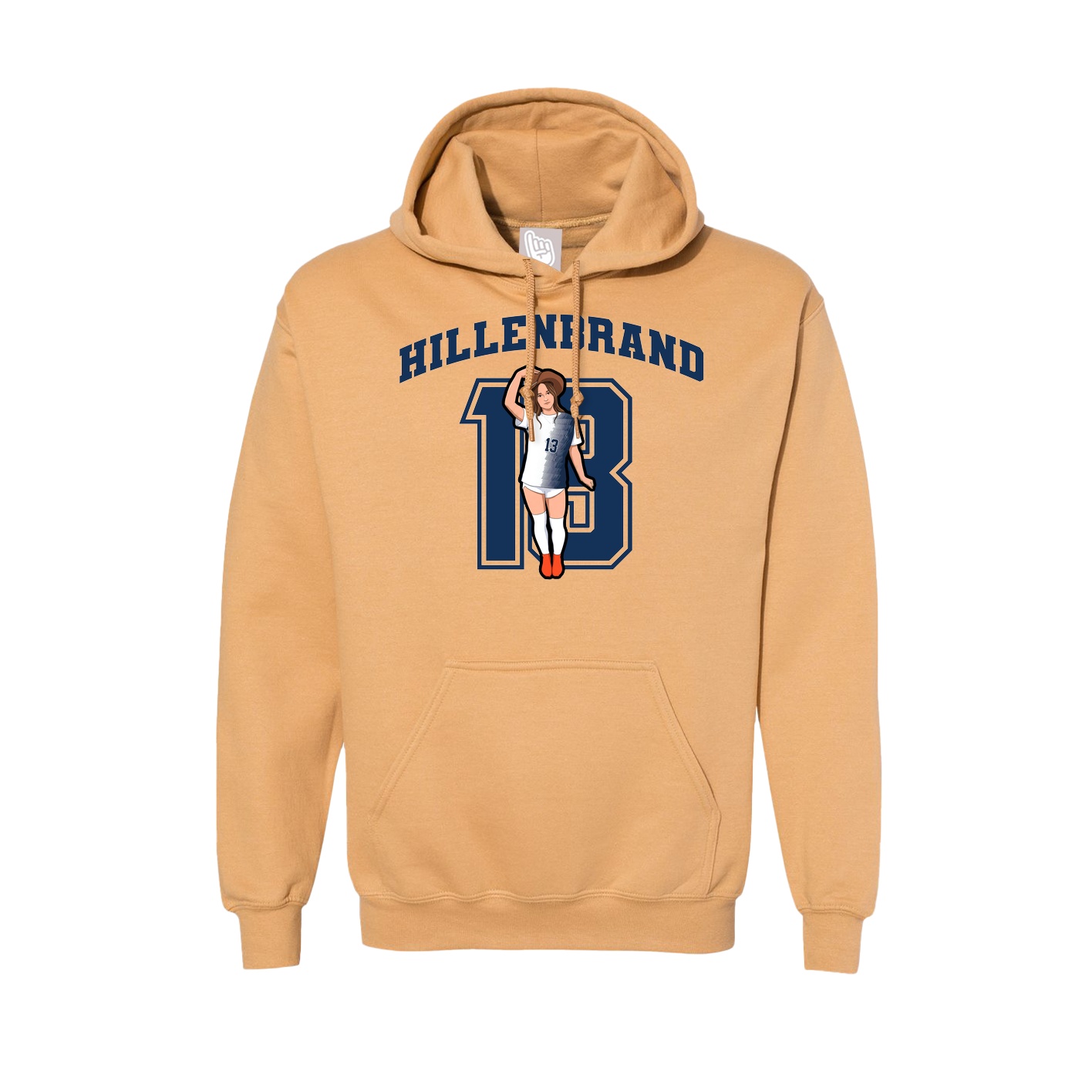 Hoodie — Number in Vegas Gold