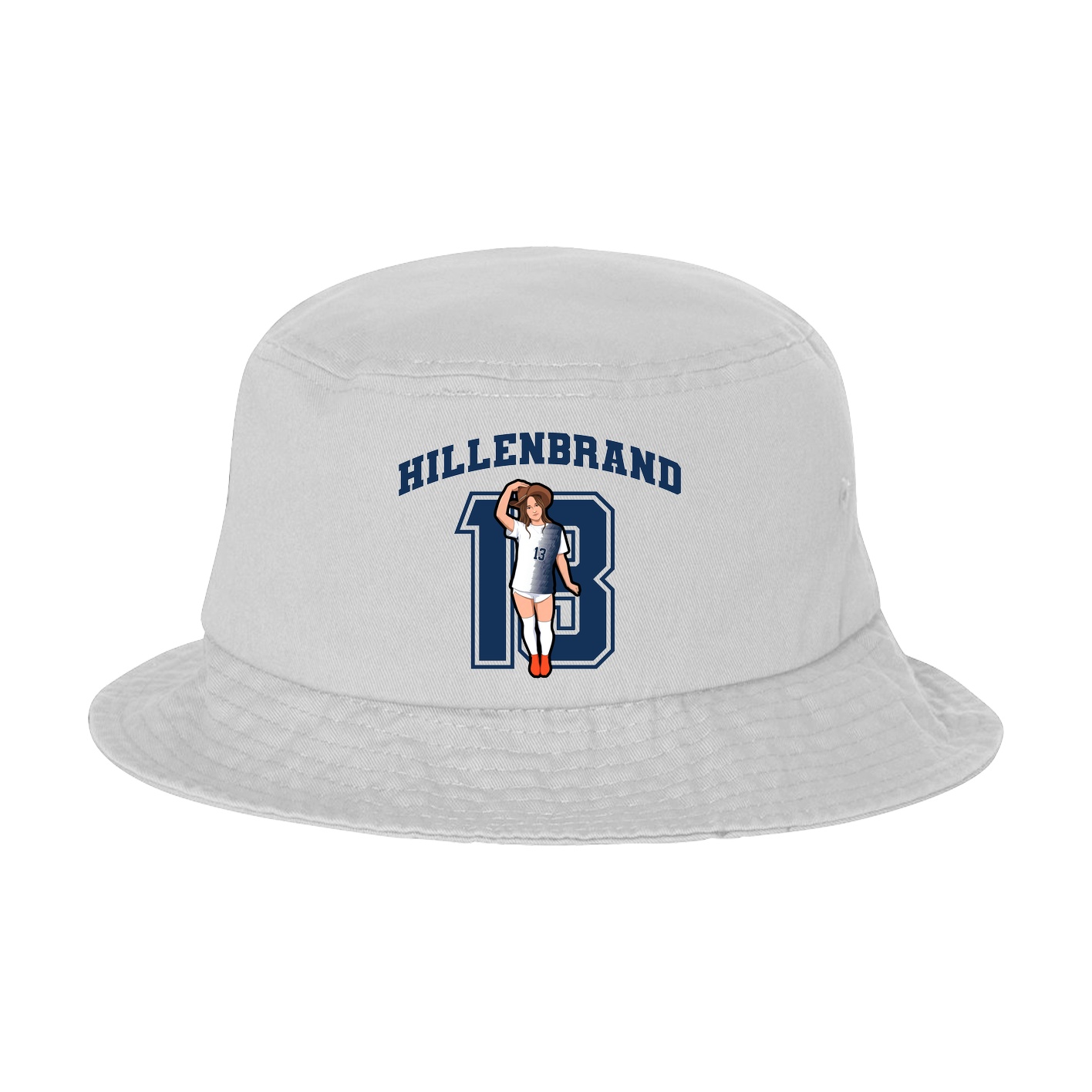 Bucket Cap — Number in White