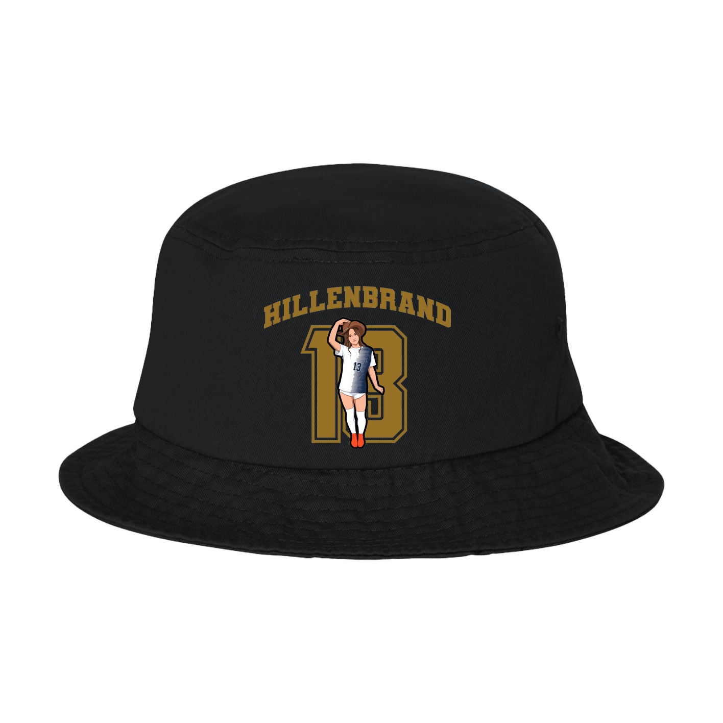 Bucket Cap — Number in Black