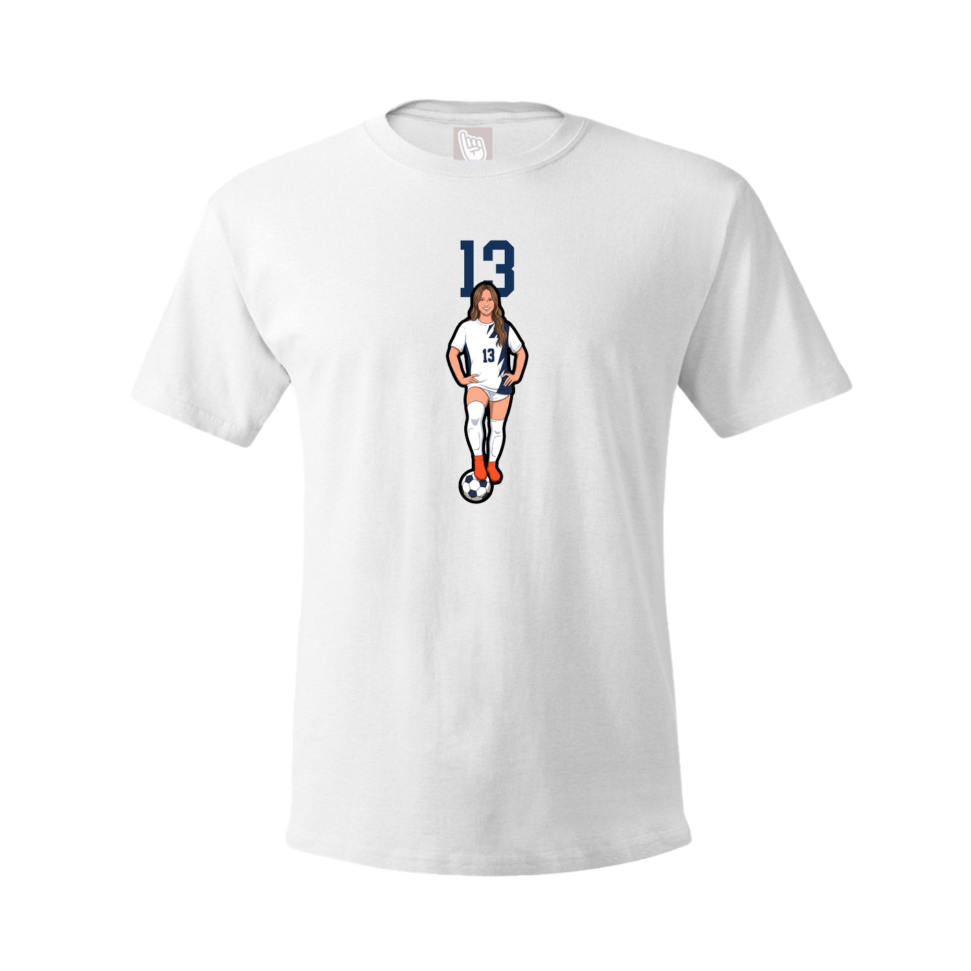 Tee — Number Top in White