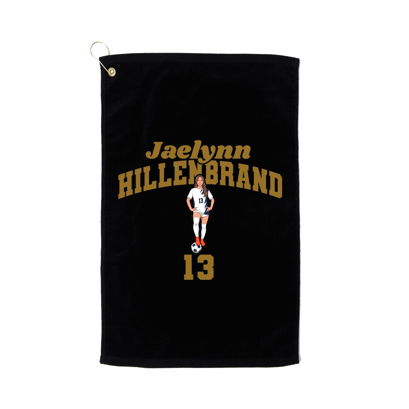 Golf Towel — Signature Arch in Black