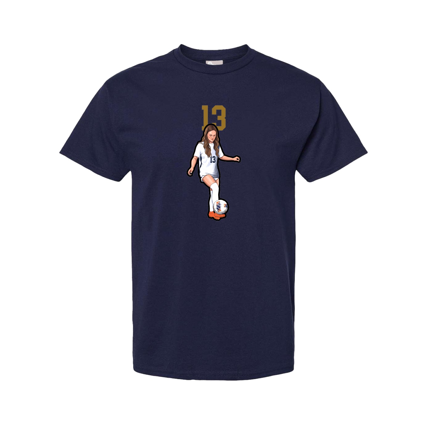 Tee — Number Top in Navy