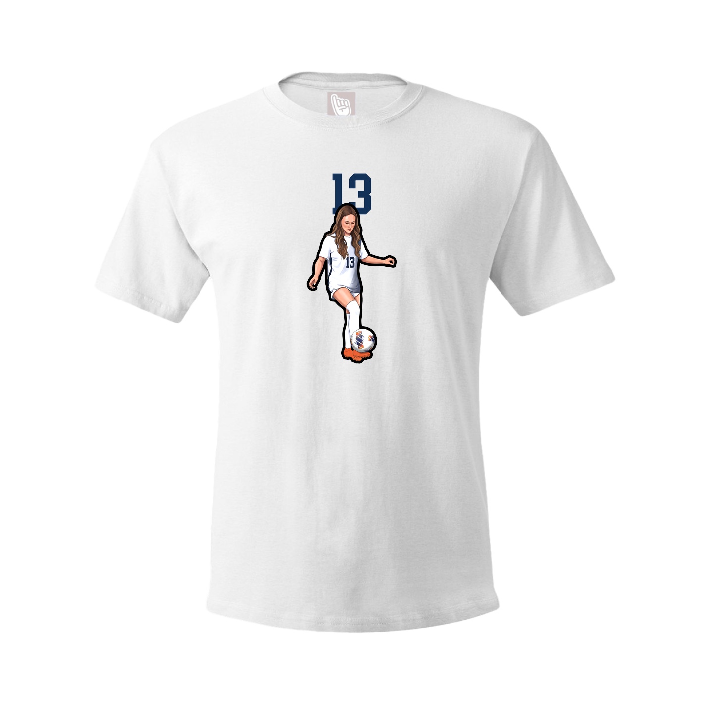 Tee — Number Top in White