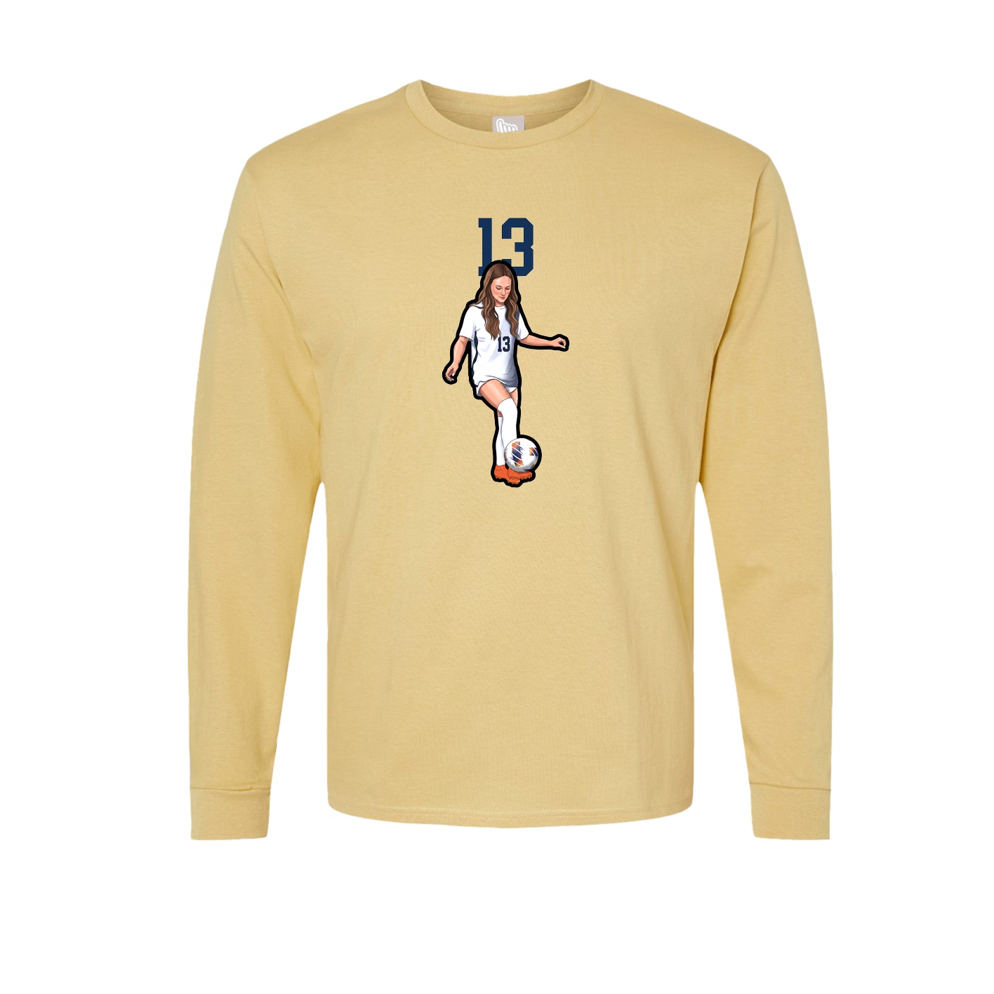 Long Sleeve Tee — Number Top in Vegas Gold