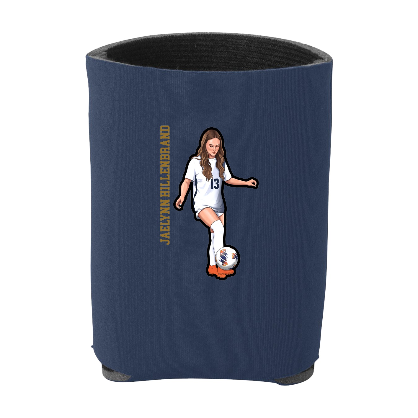 Can Holder — Name Vertical in Navy