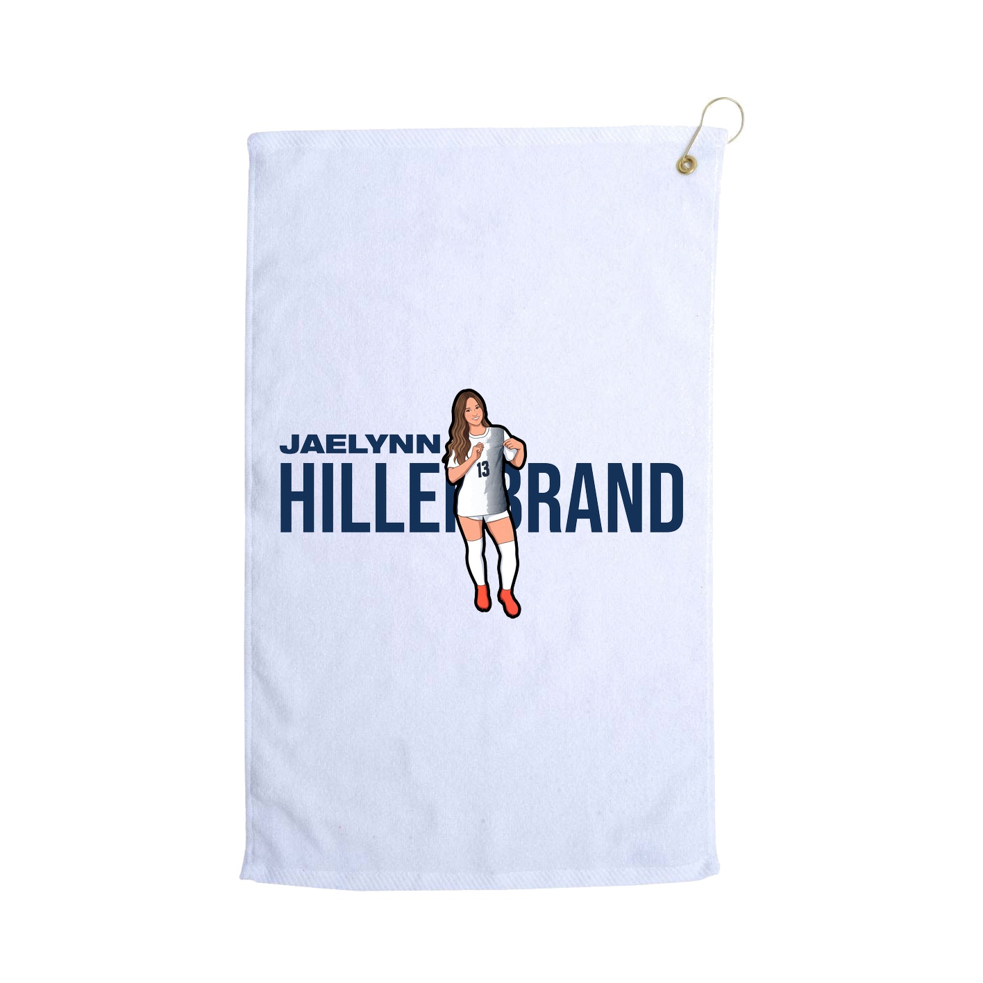 Golf Towel — Player Name in White