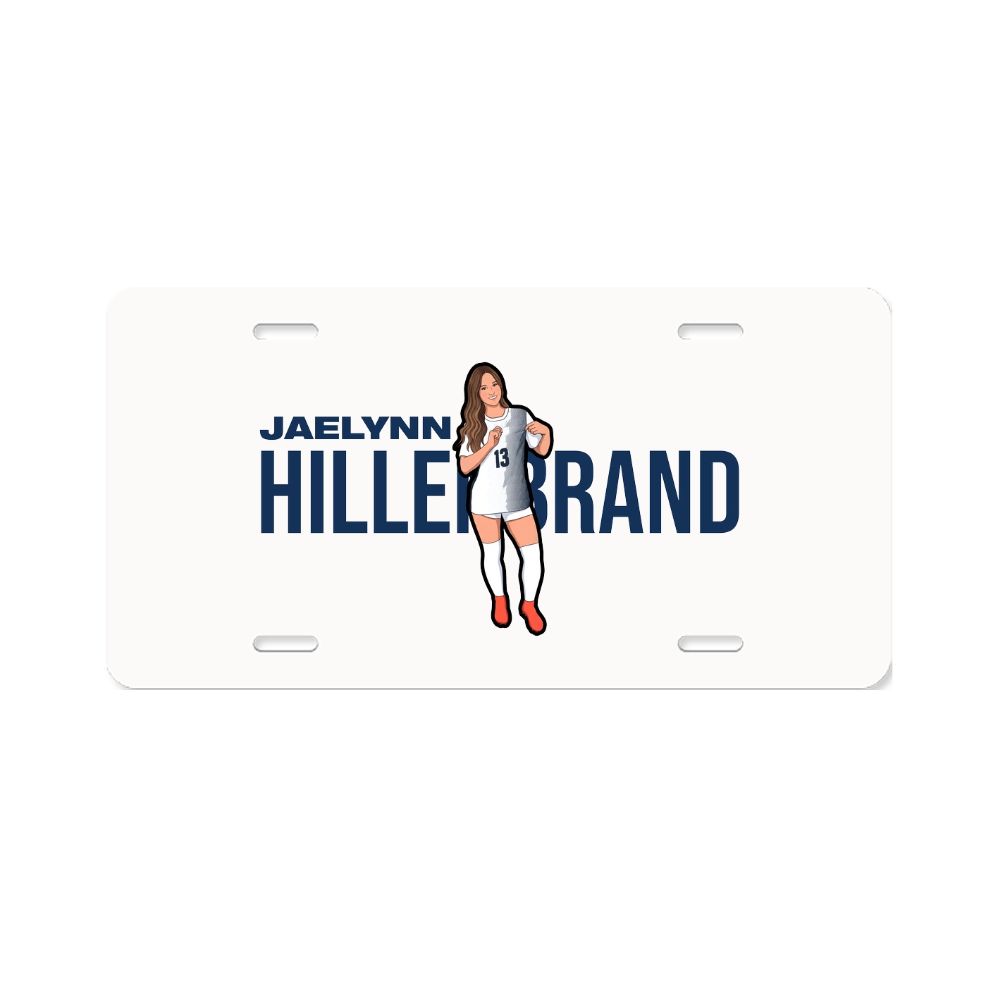 License Plate — Player Name in Classic