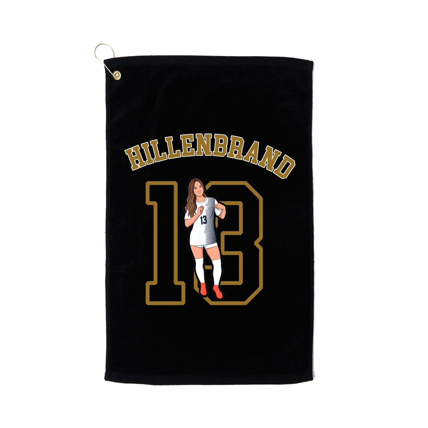 Golf Towel — Shirsey Arch in Black