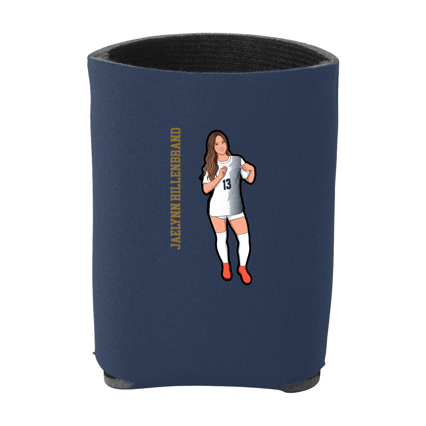 Can Holder — Name Vertical in Navy