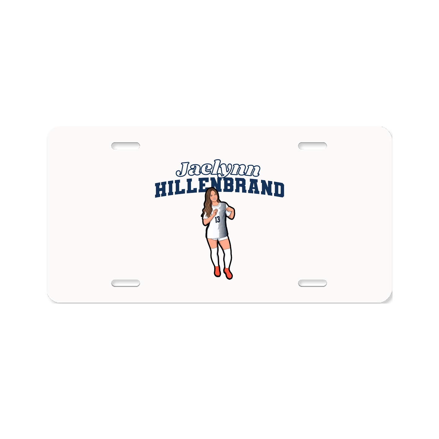 License Plate — Name Arch in Classic