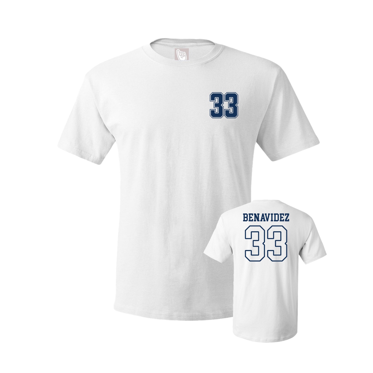 Youth Tee — Chest Back in White