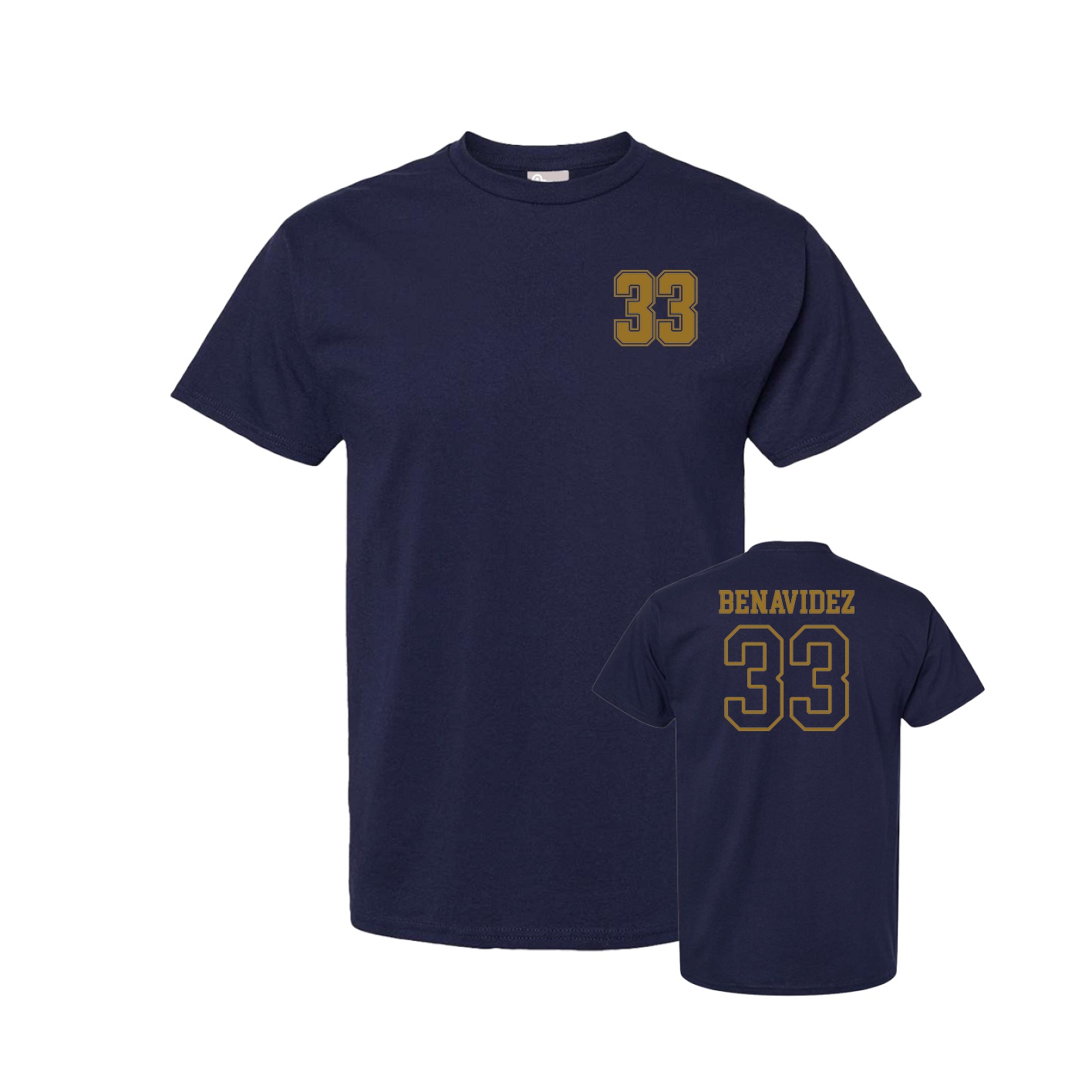 Youth Tee — Chest Back in Navy