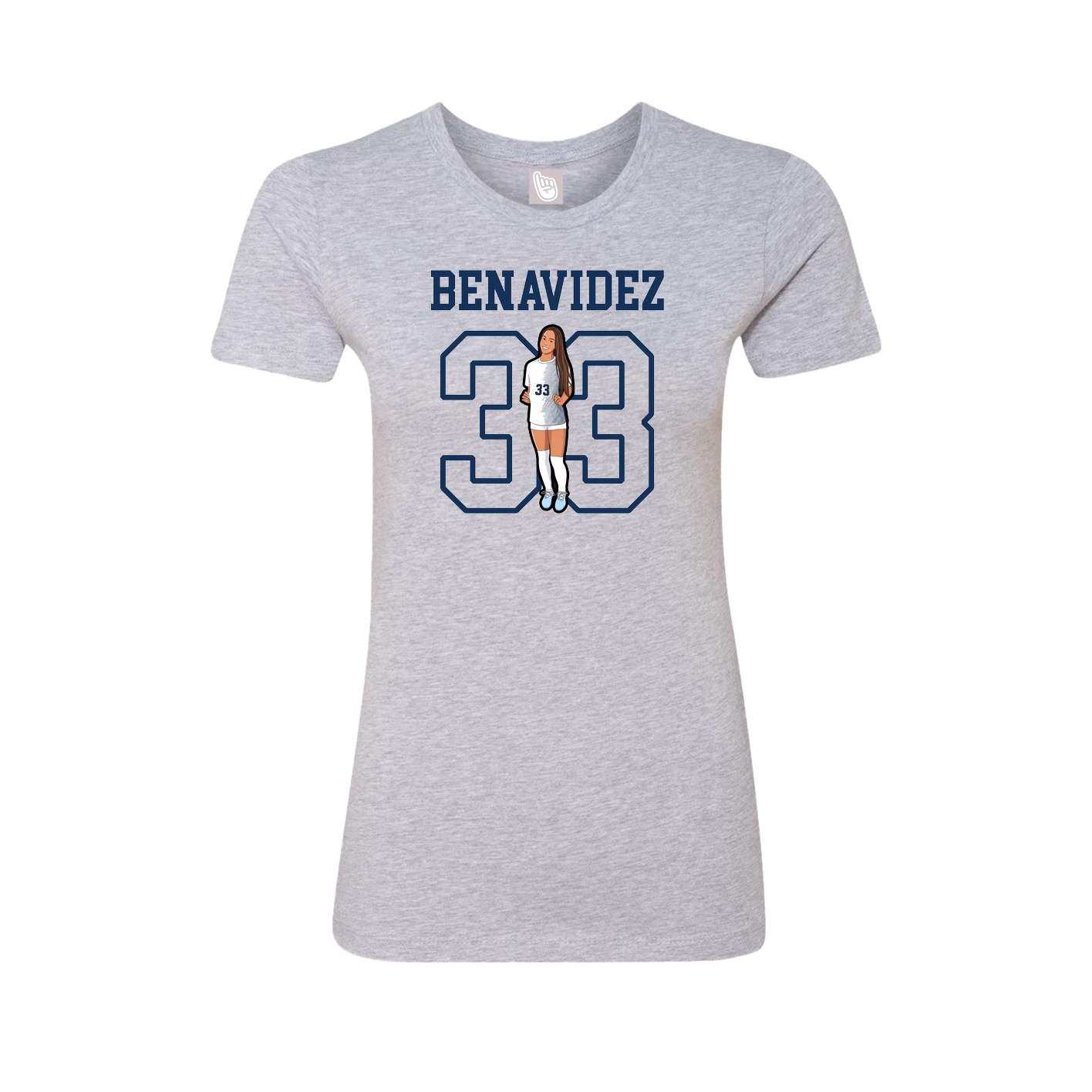 Fitted Women's Tee — Shirsey in Grey