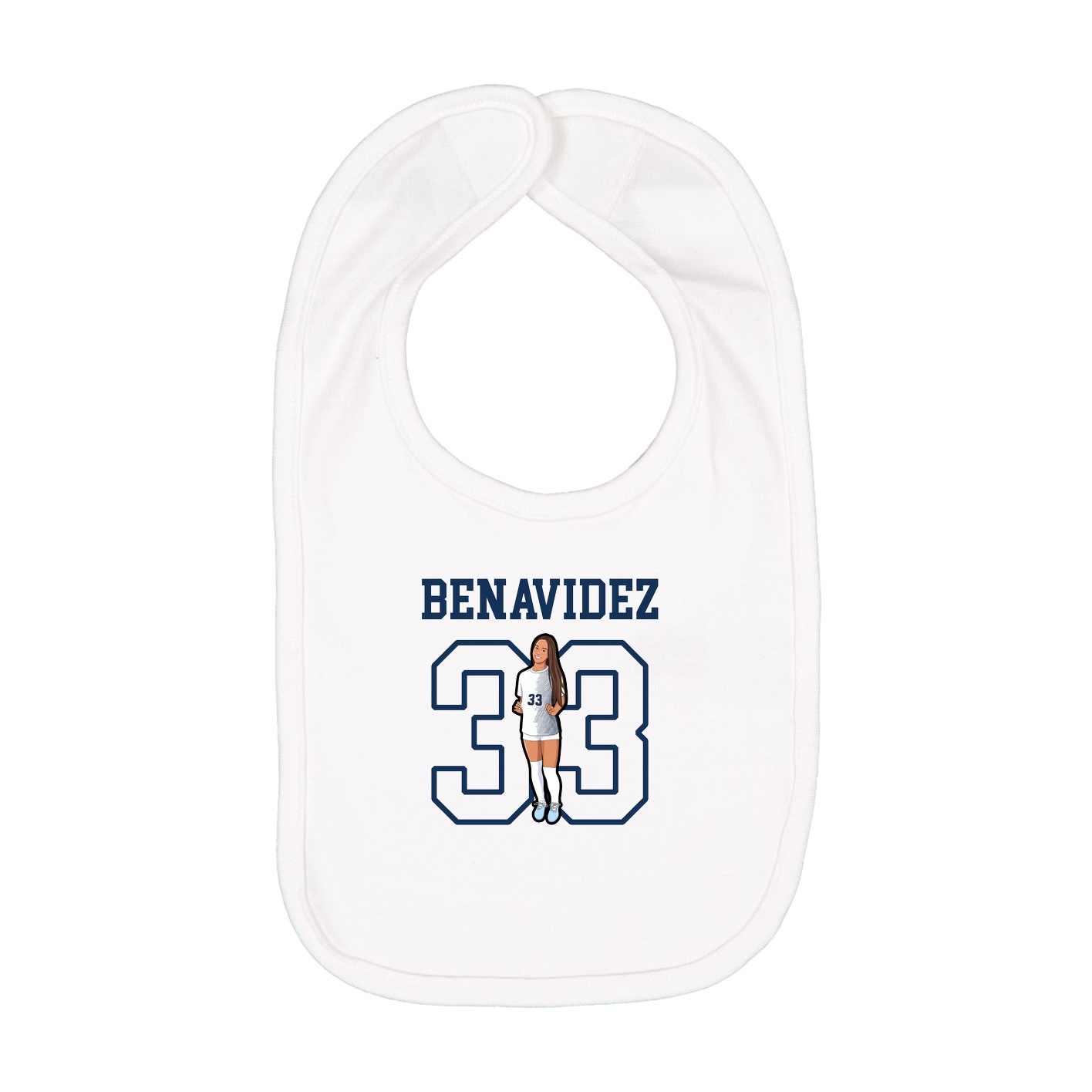 Infant Bib — Shirsey in White