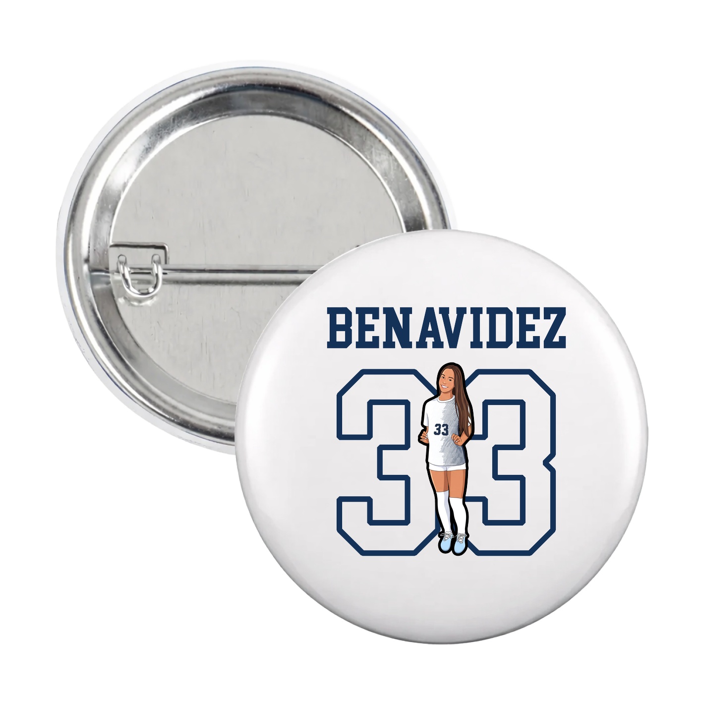 Game Day Button — Shirsey in White