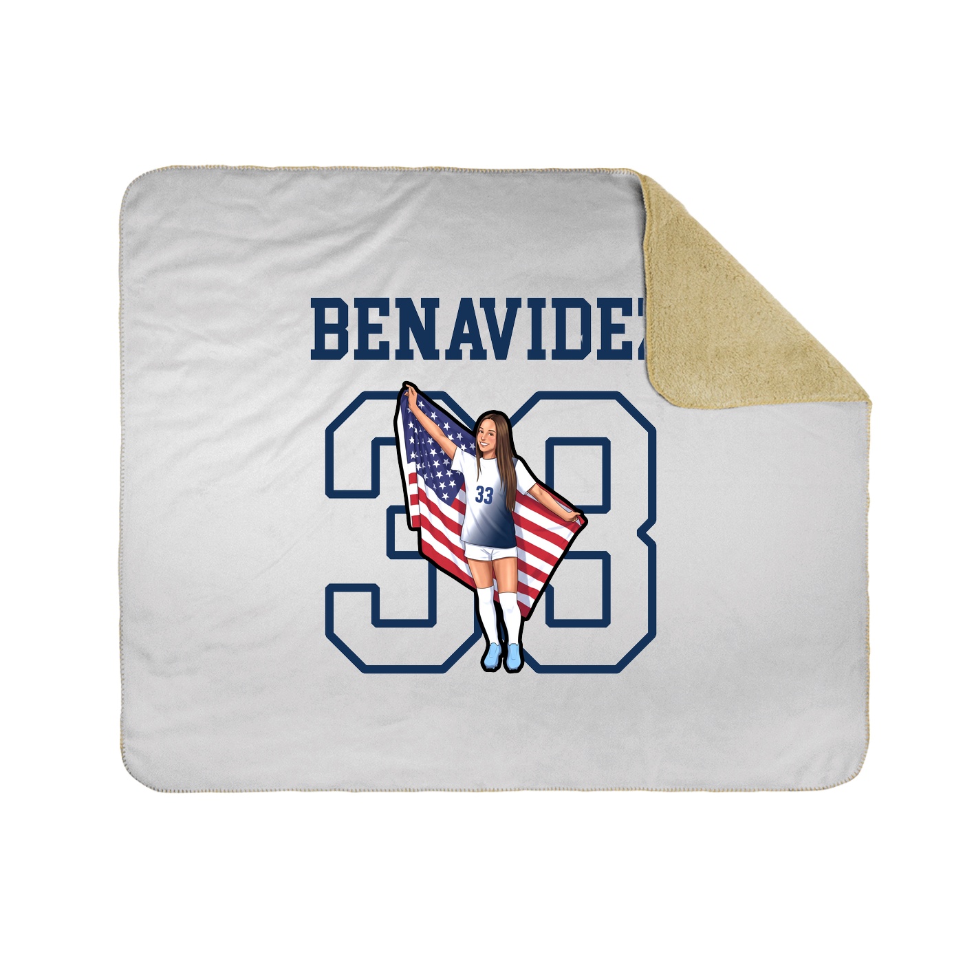 Throw Blanket — Shirsey in White