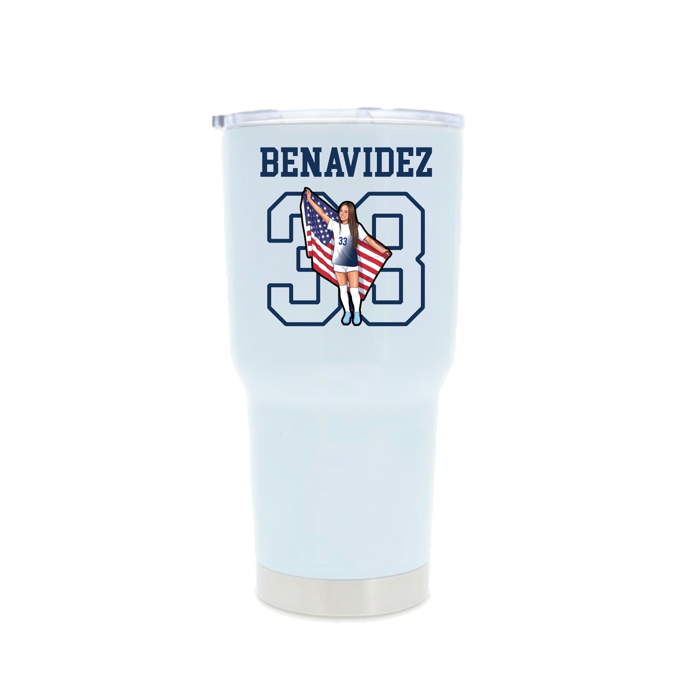 30oz Stainless Steel Tumbler — Shirsey in White