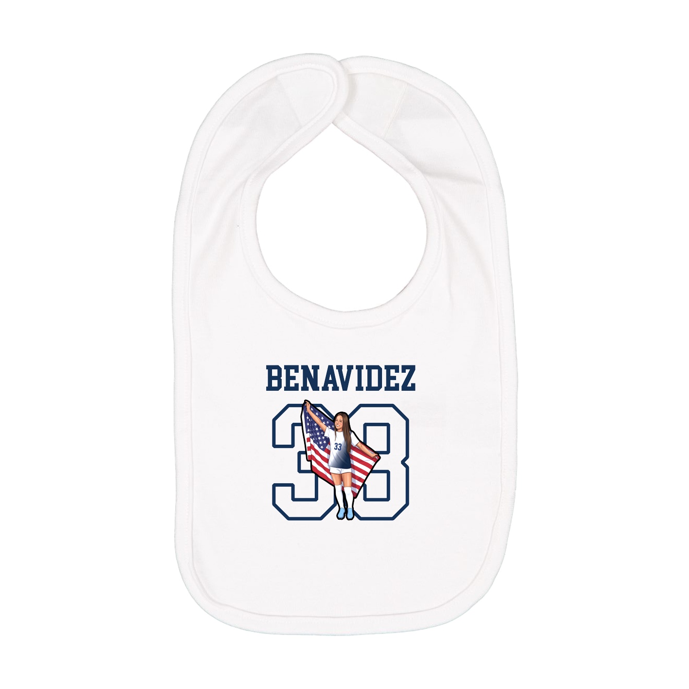 Infant Bib — Shirsey in White