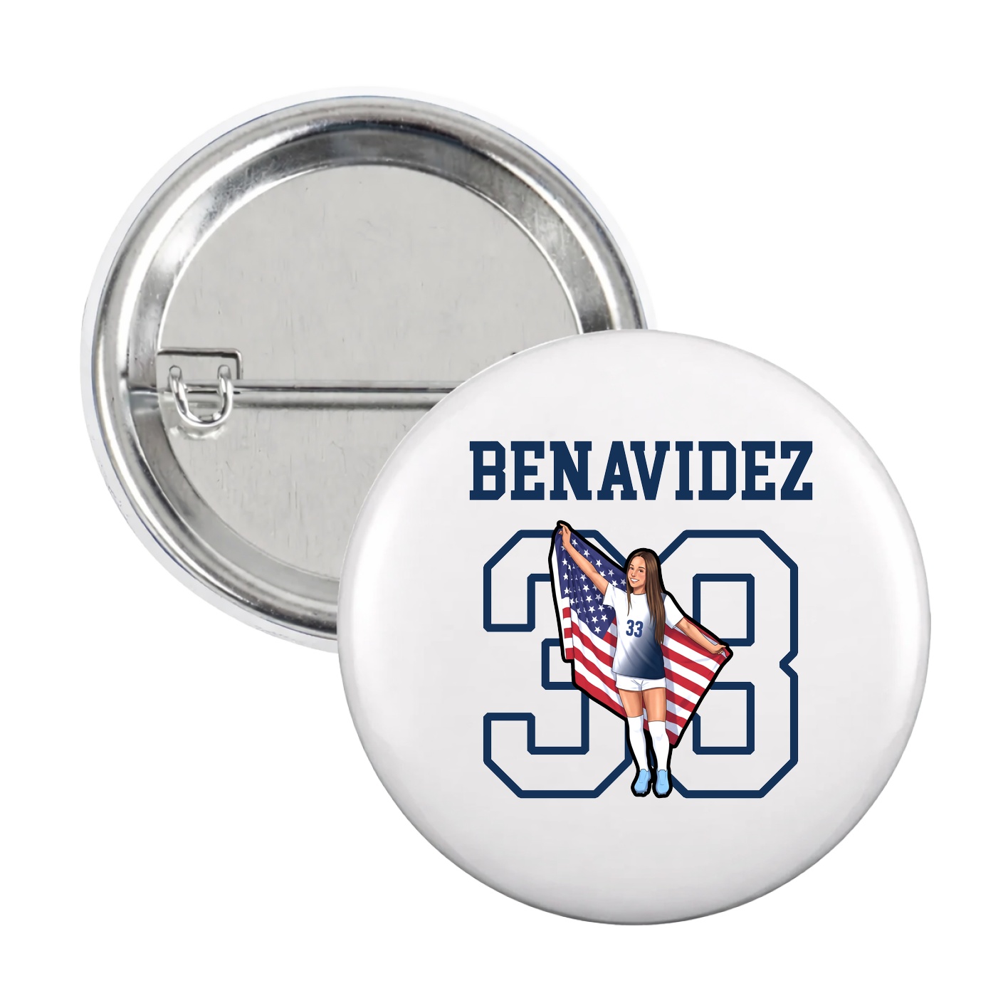 Game Day Button — Shirsey in White