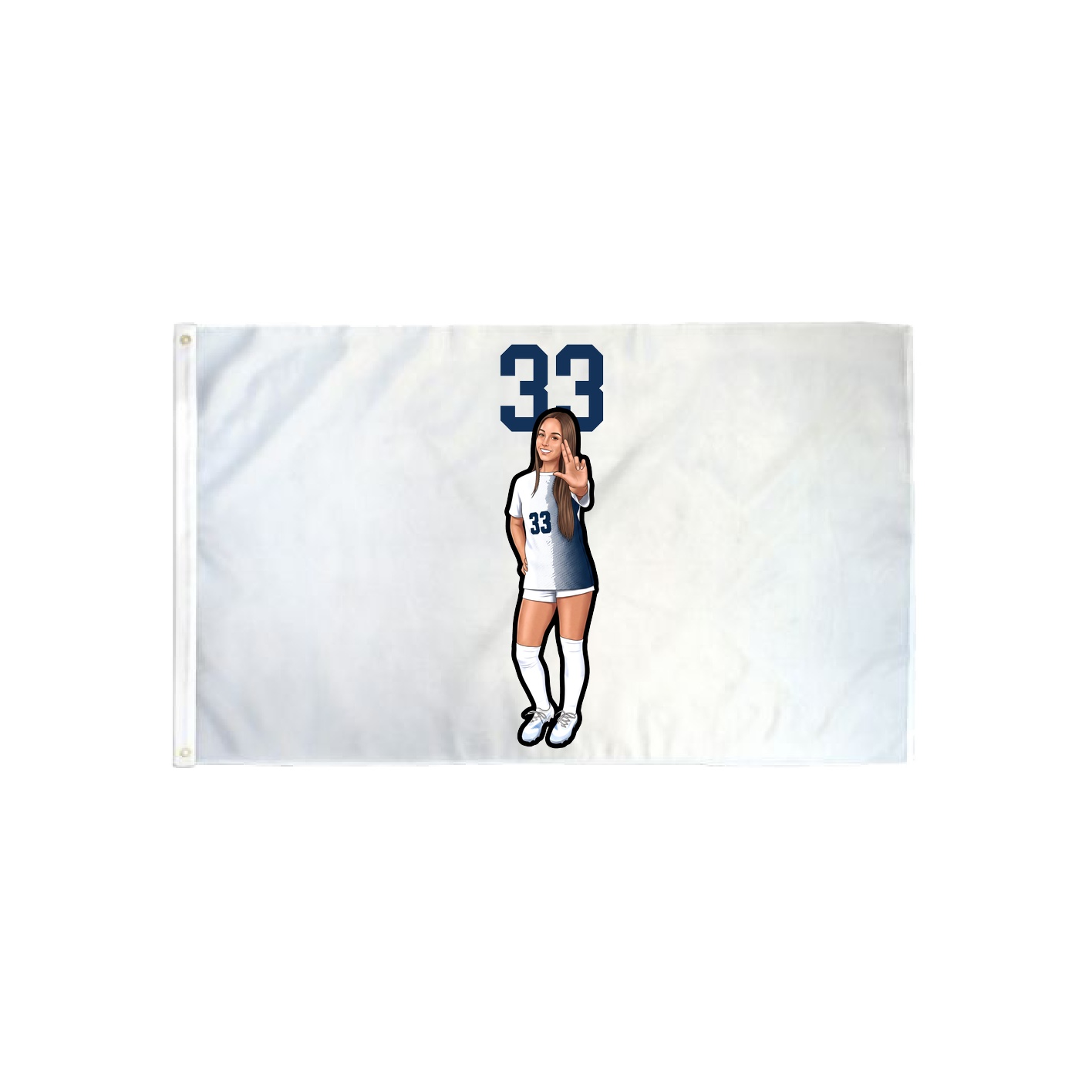 3x5 Flag — Number Top in Classic