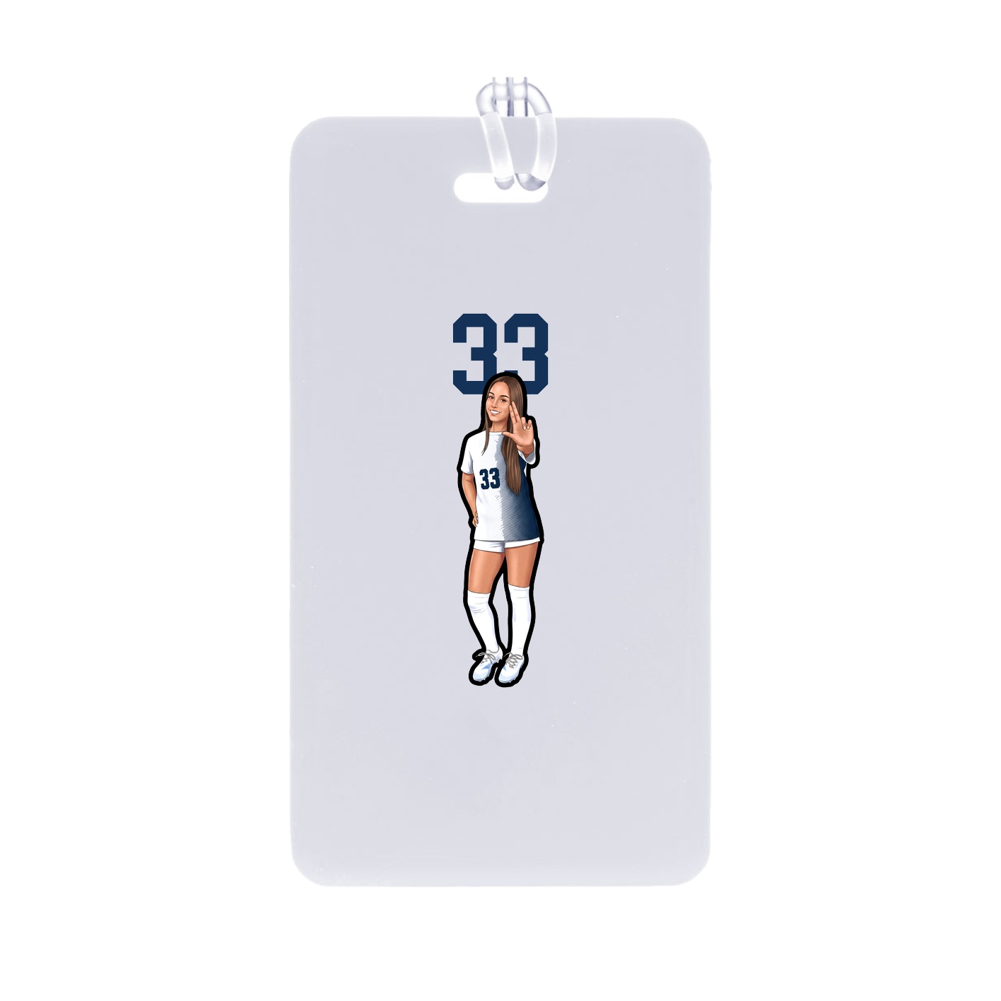 Bag Tag — Number Top in Classic