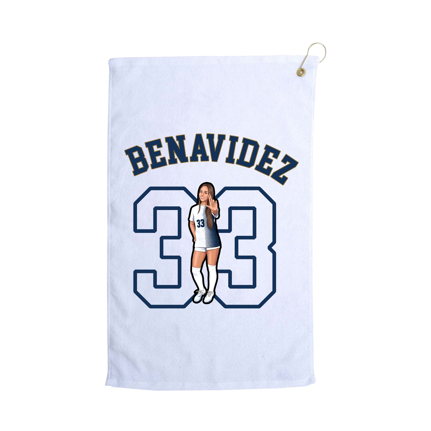 Golf Towel — Shirsey Arch in White