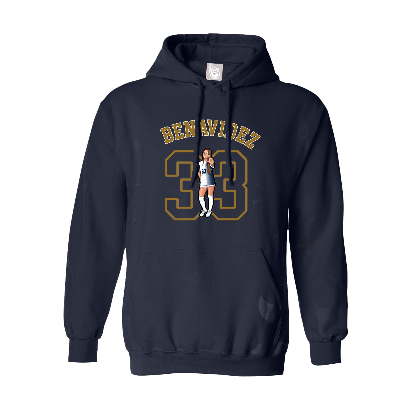Youth Hoodie — Shirsey Arch in Navy