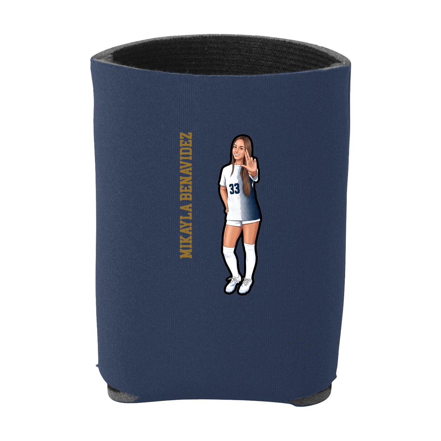Can Holder — Name Vertical in Navy