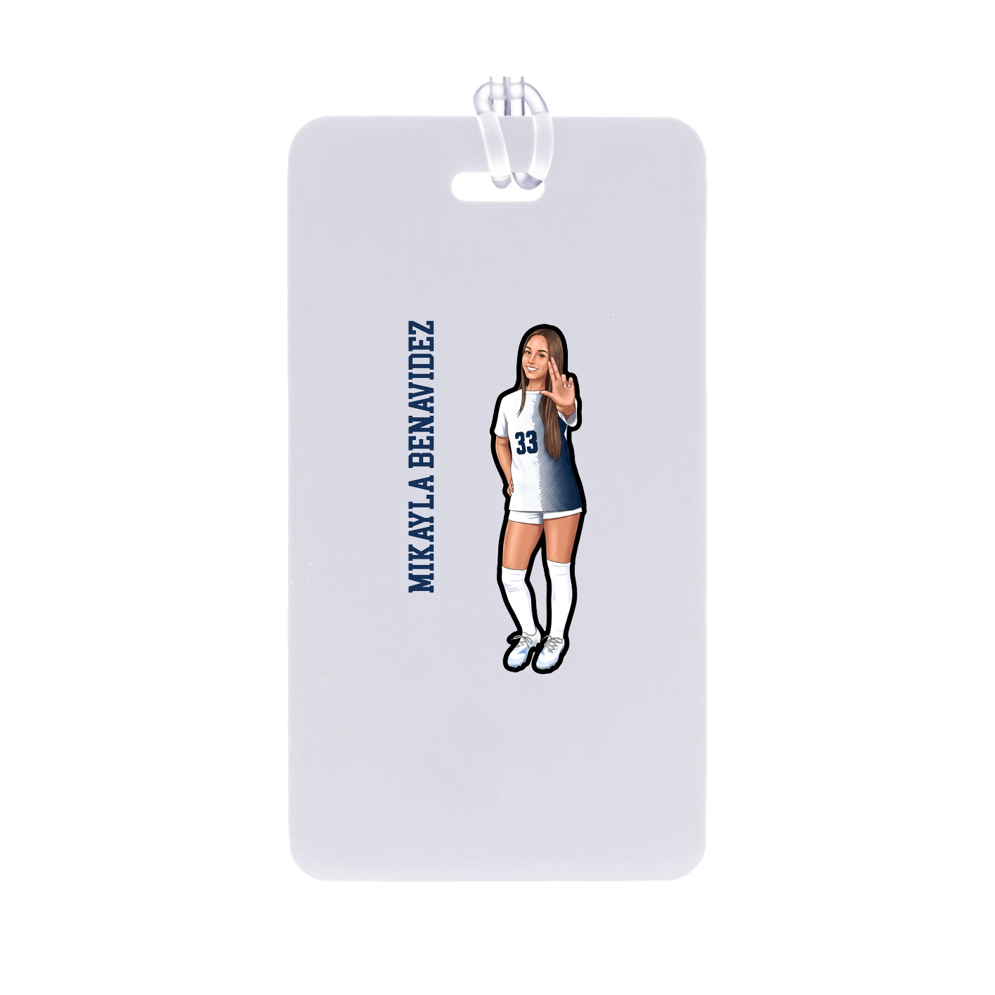 Bag Tag — Name Vertical in Classic