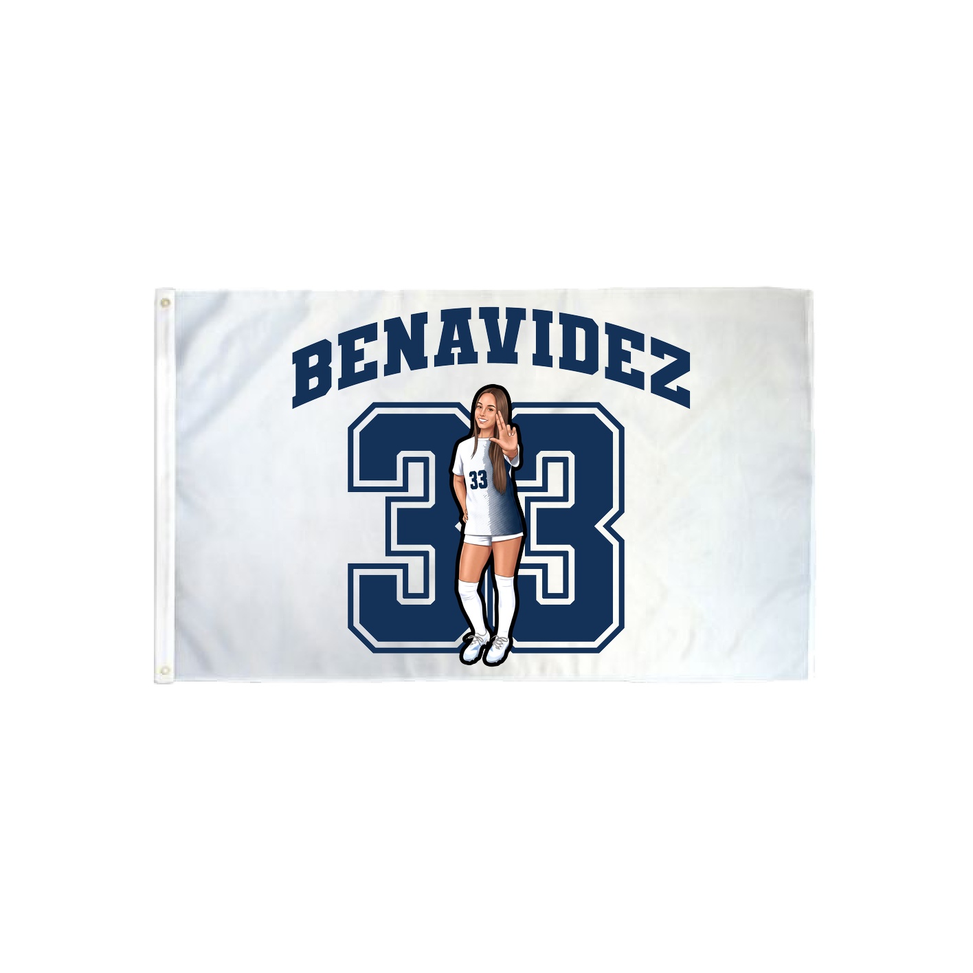 3x5 Flag — Number in Classic