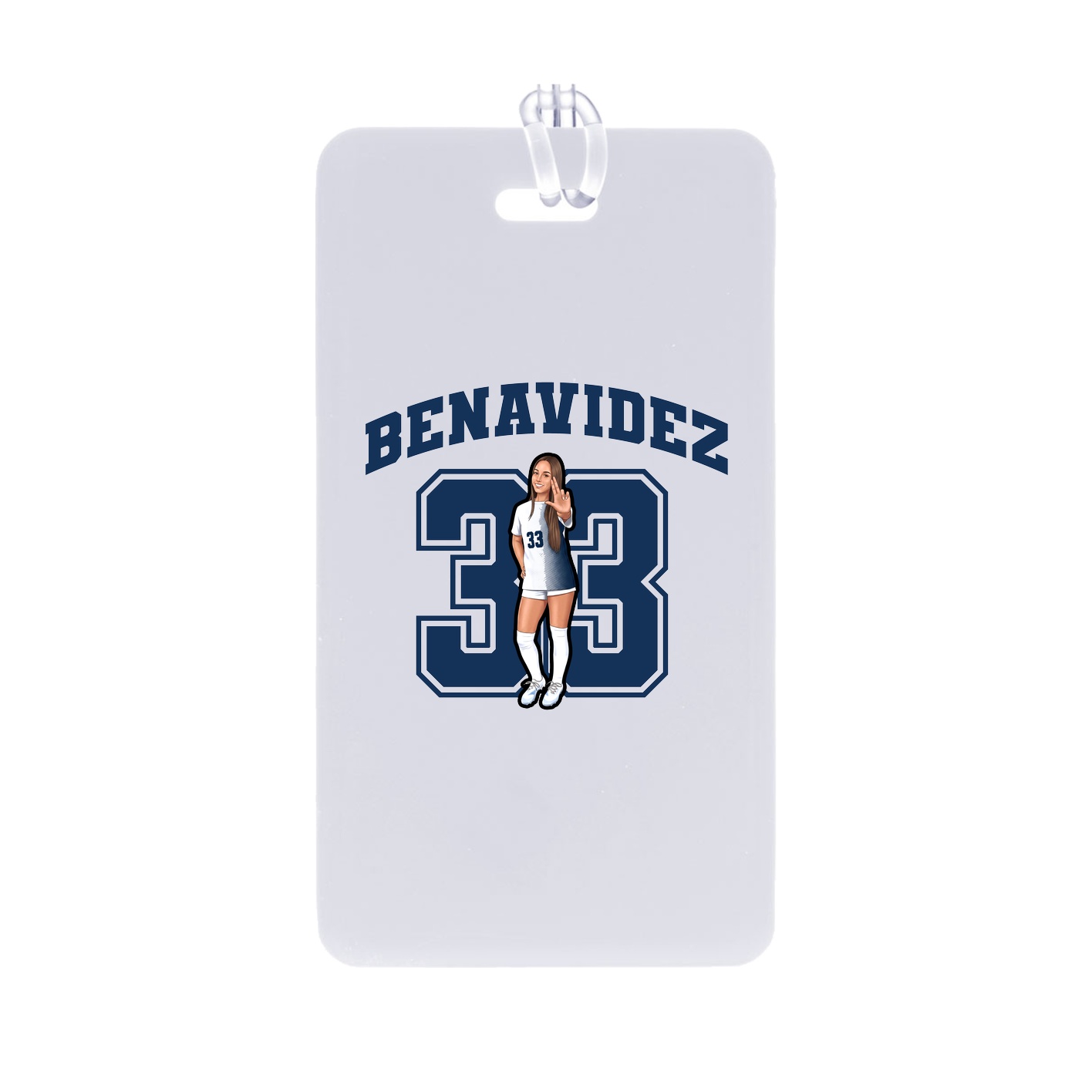Bag Tag — Number in Classic