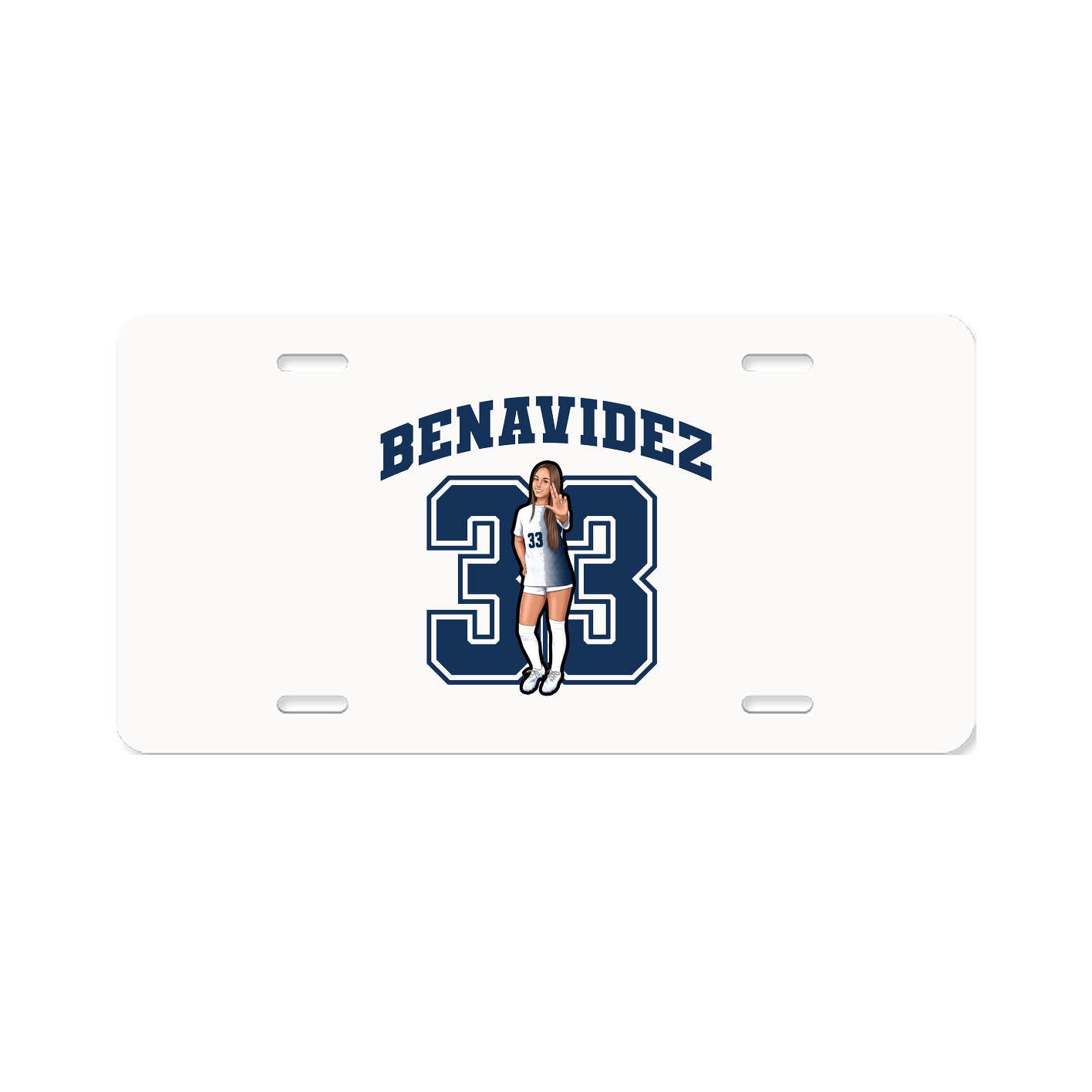 License Plate — Number in Classic