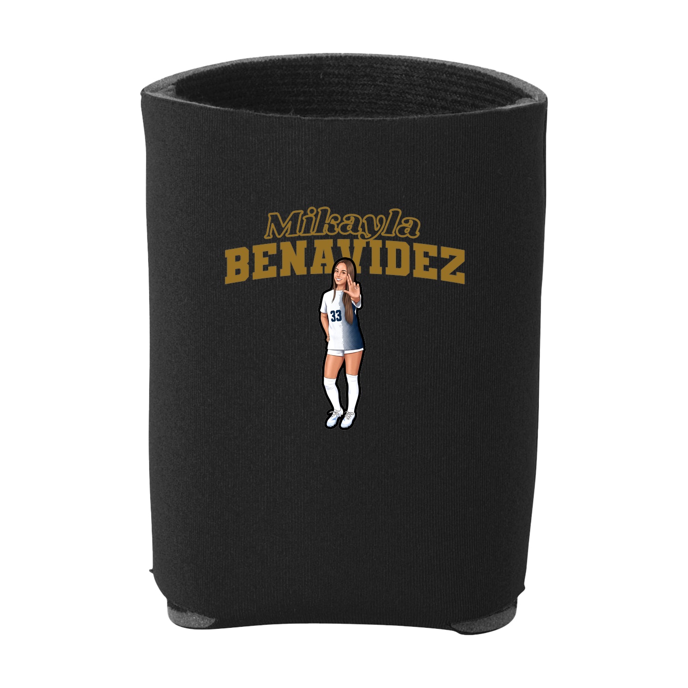 Can Holder — Name Arch in Black