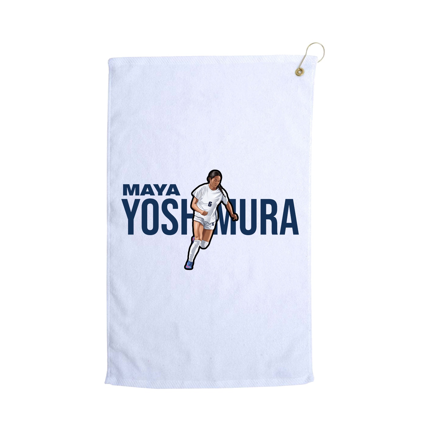Golf Towel — Player Name in White