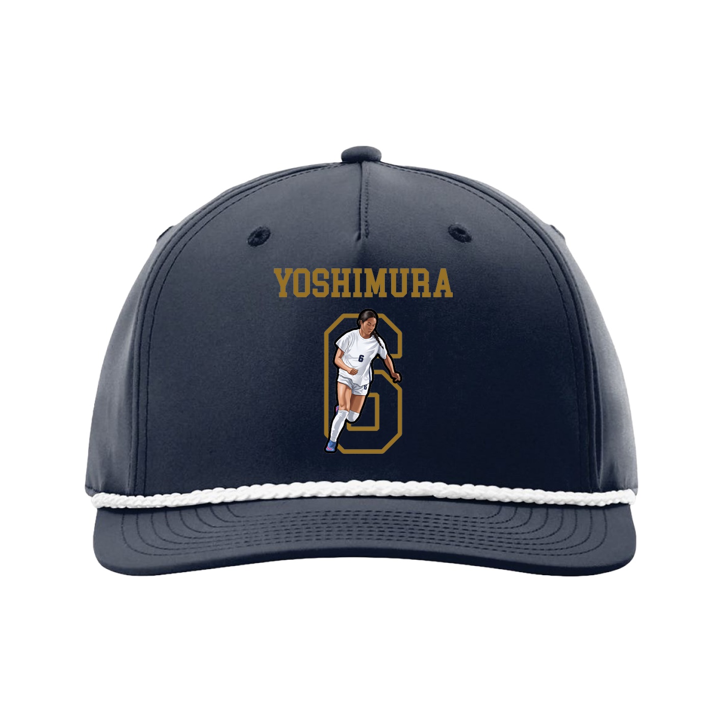 Five-Panel Classic Rope Cap — Shirsey in Navy