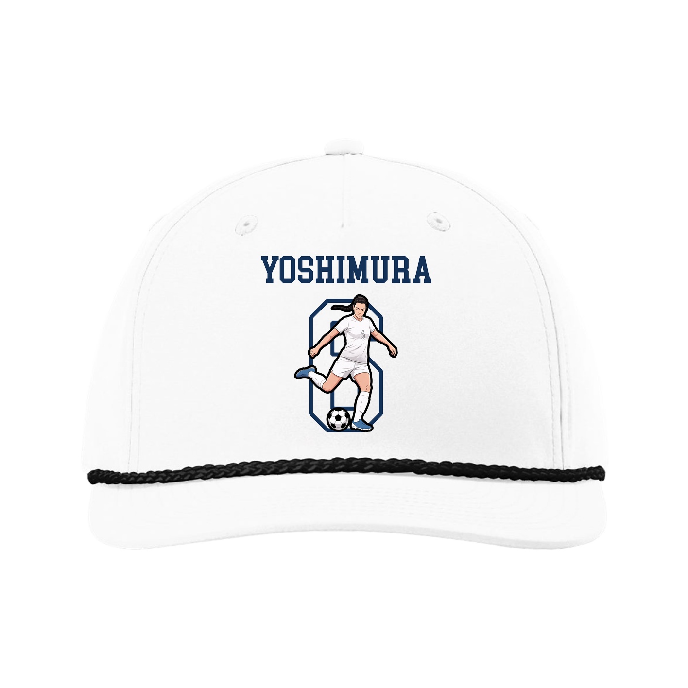 Five-Panel Classic Rope Cap — Shirsey in White