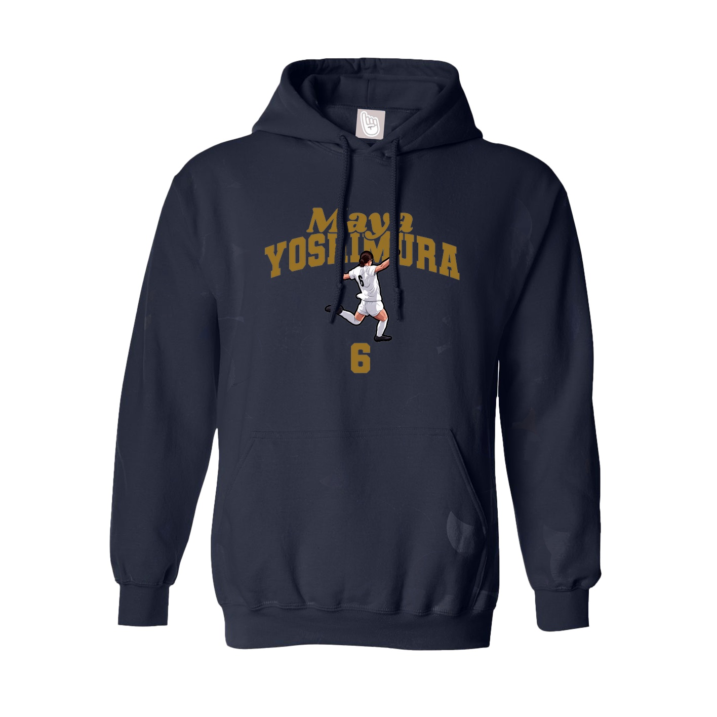 Youth Hoodie — Signature Arch in Navy