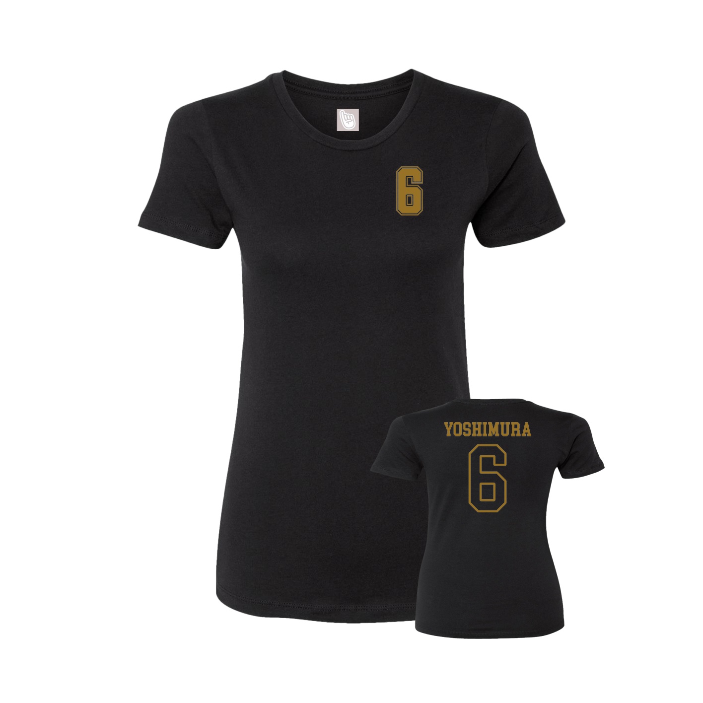 Womens Tee — Chest Back in Black