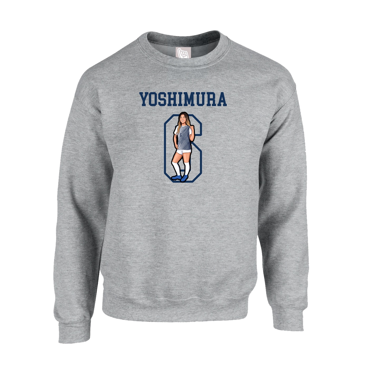 Fleece Crew — Shirsey in Grey