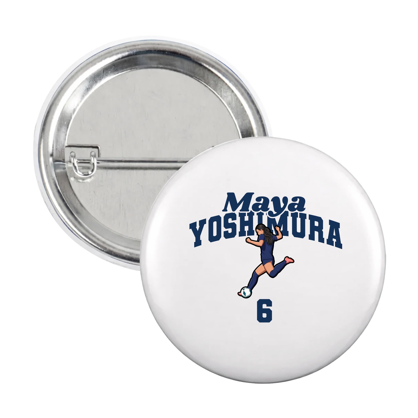 Game Day Button — Signature Arch in White
