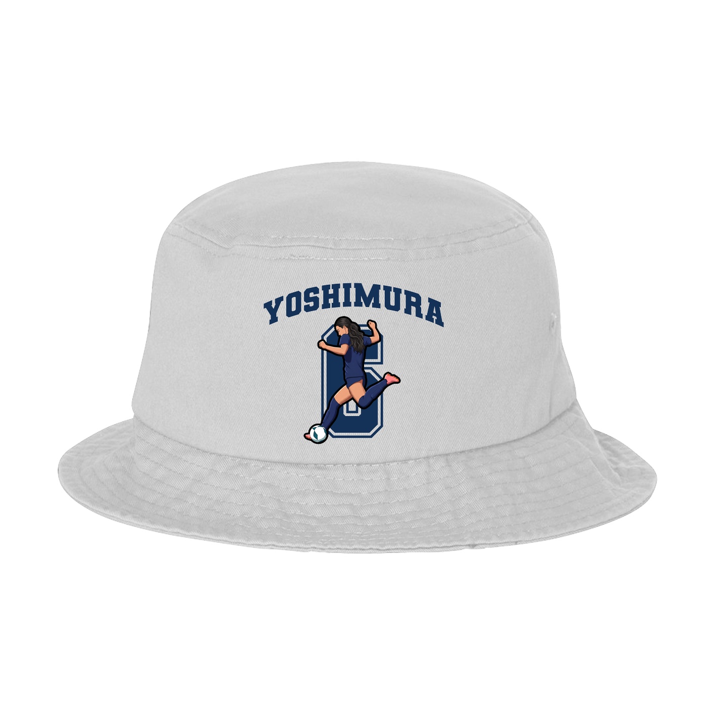 Bucket Cap — Number in White