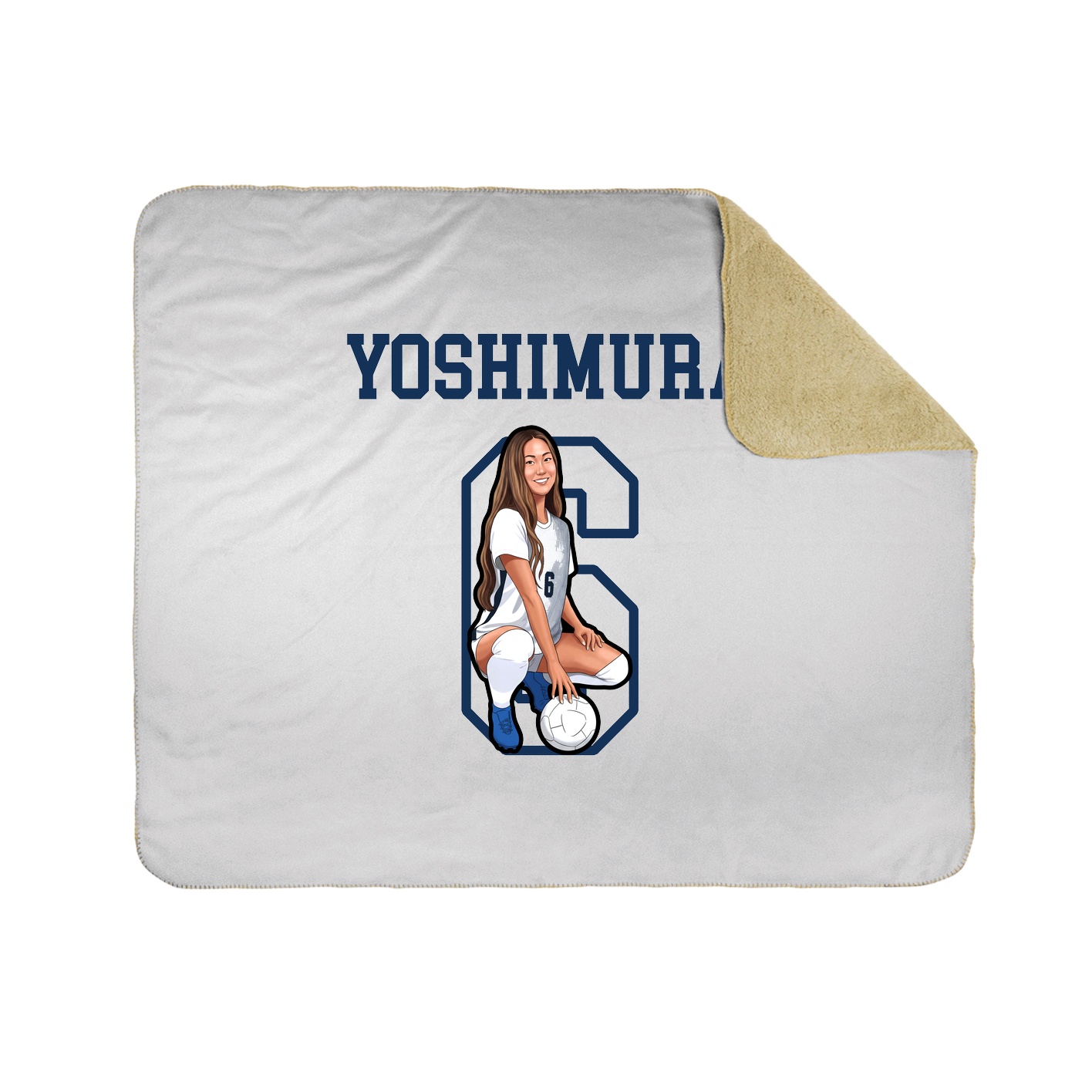 Throw Blanket — Shirsey in White