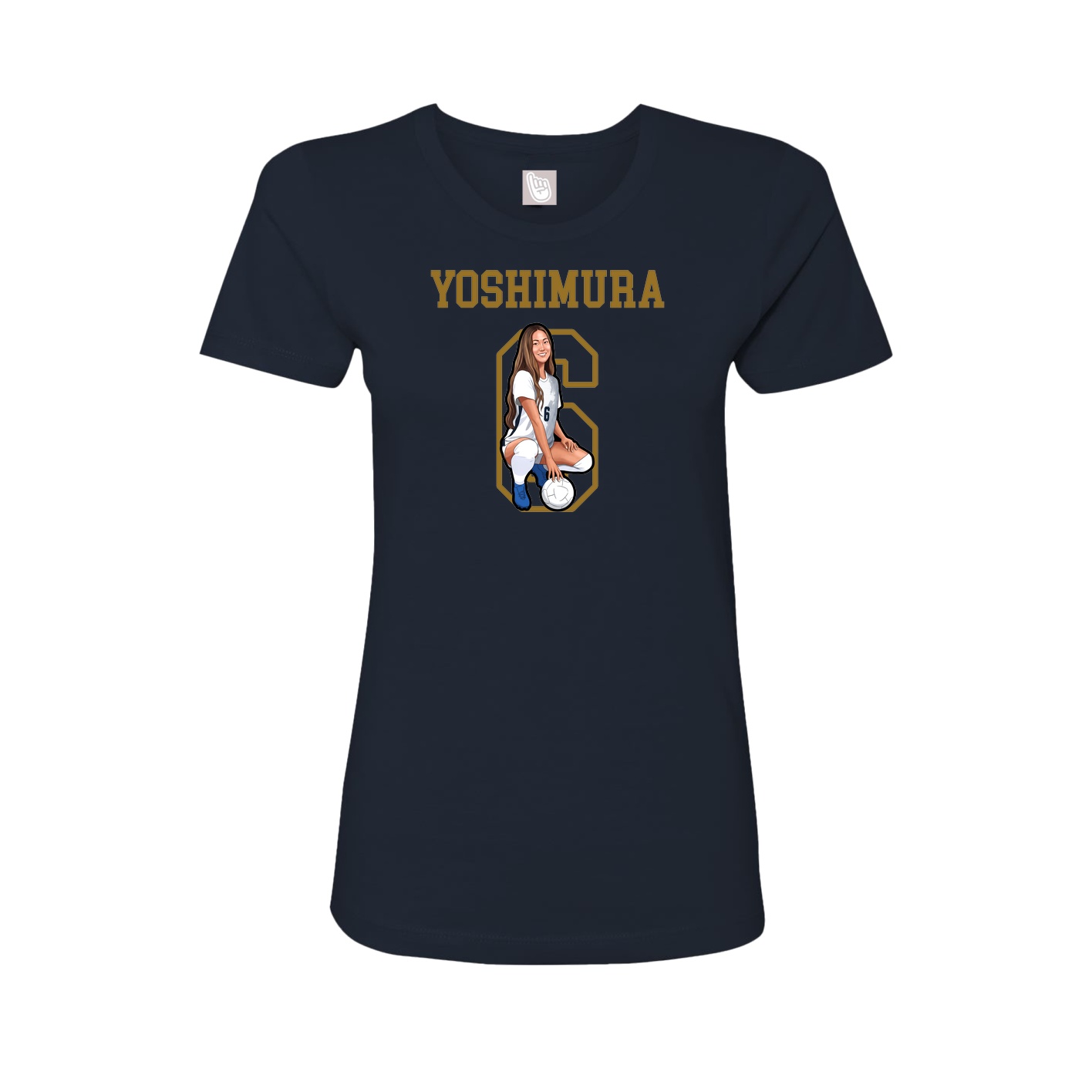 Fitted Women's Tee — Shirsey in Navy
