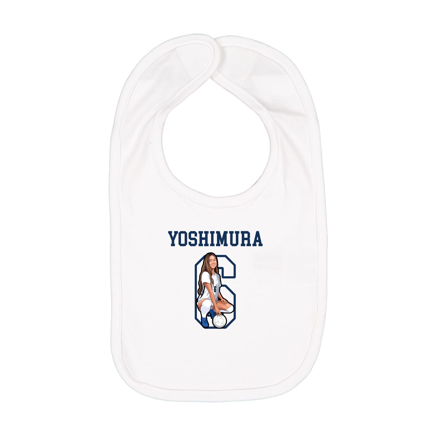 Infant Bib — Shirsey in White