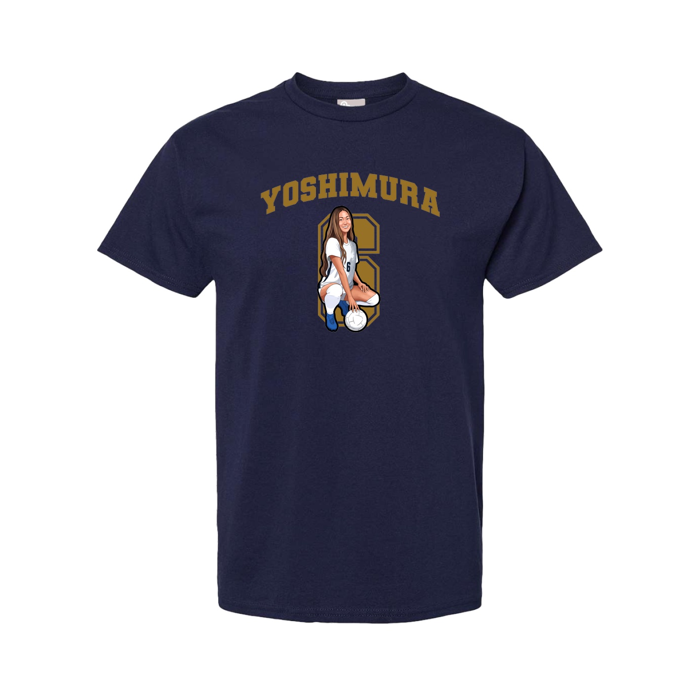 Tee — Number in Navy