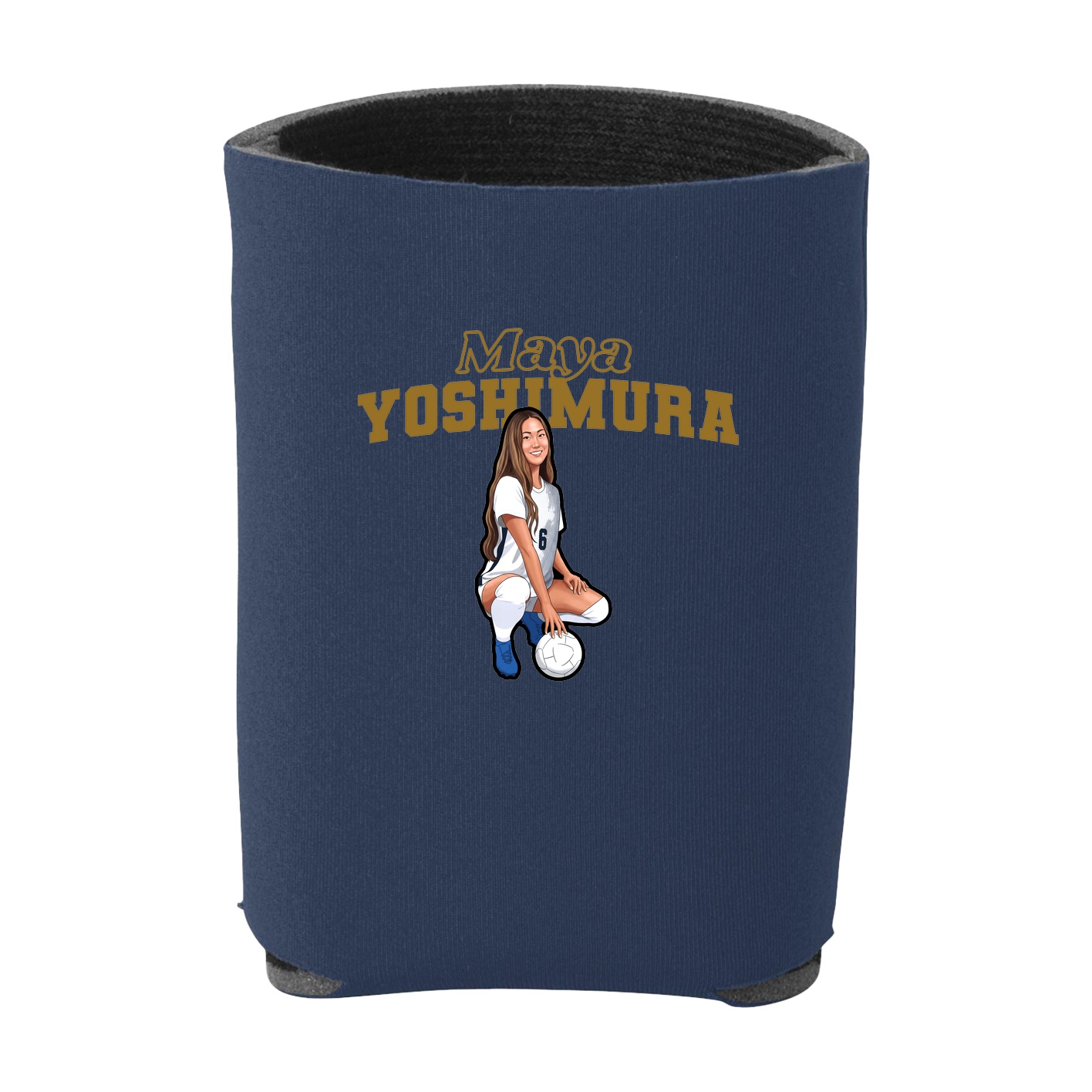 Can Holder — Name Arch in Navy