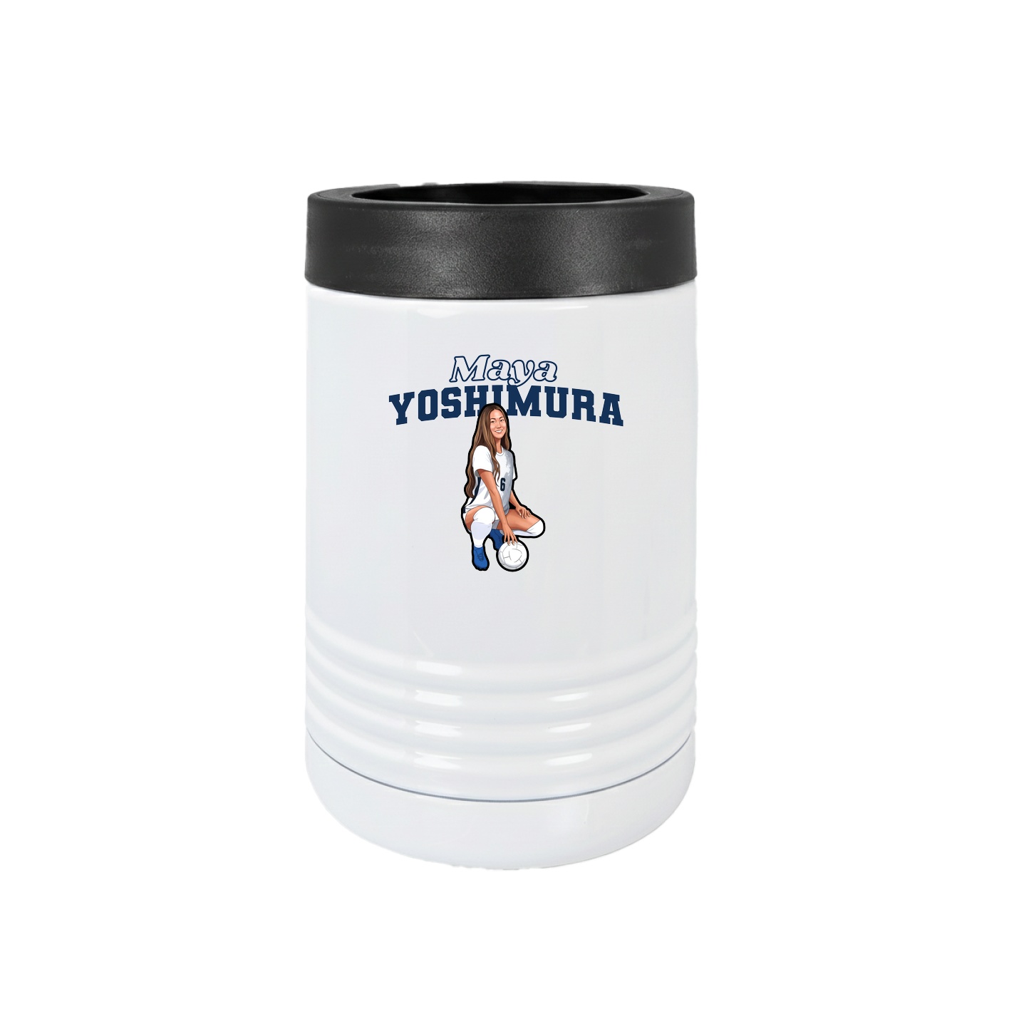 Beverage Holder — Name Arch in White
